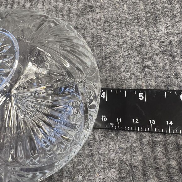 VTG KIG Malaysia Clear Glass Dish Bowl Depression Style Candy Nut Lid Set Of 2 - Picture 8 of 14